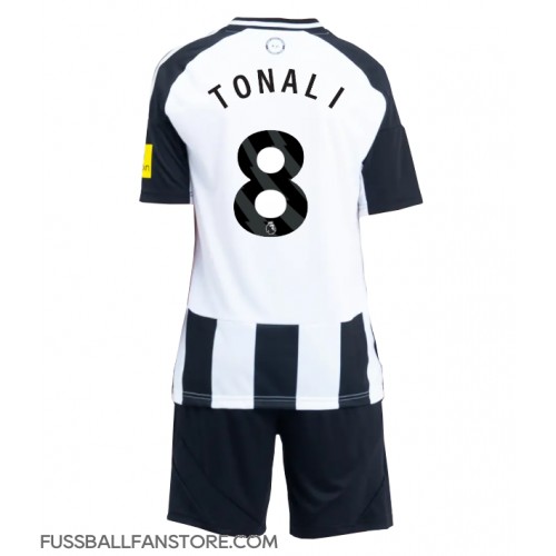 Newcastle United Sandro Tonali #8 Replik Heimtrikot Kinder 2024-25 Kurzarm (+ Kurze Hosen)